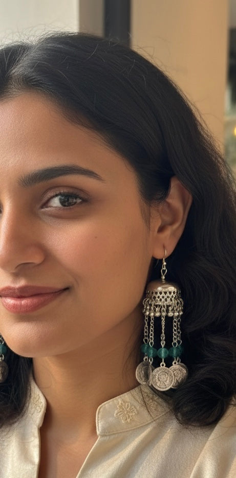 Indo western fusion earring