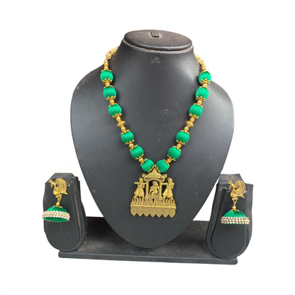 Silk thread doli design necklace