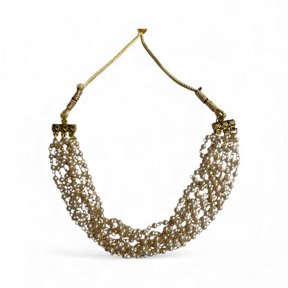 Pearl chain choker set