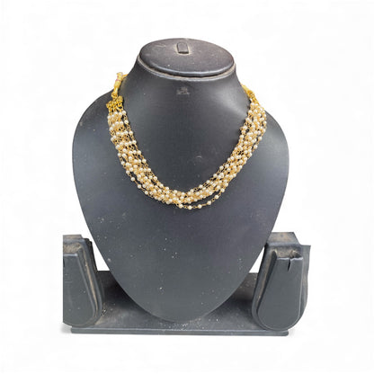 Pearl chain choker set