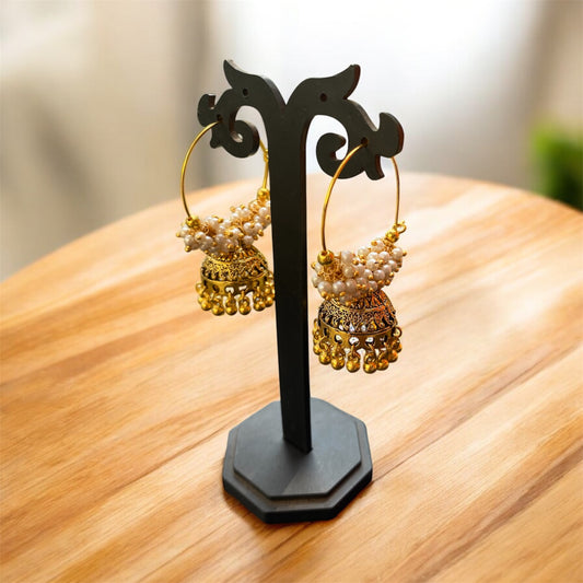 Antique golden punjabi style earring