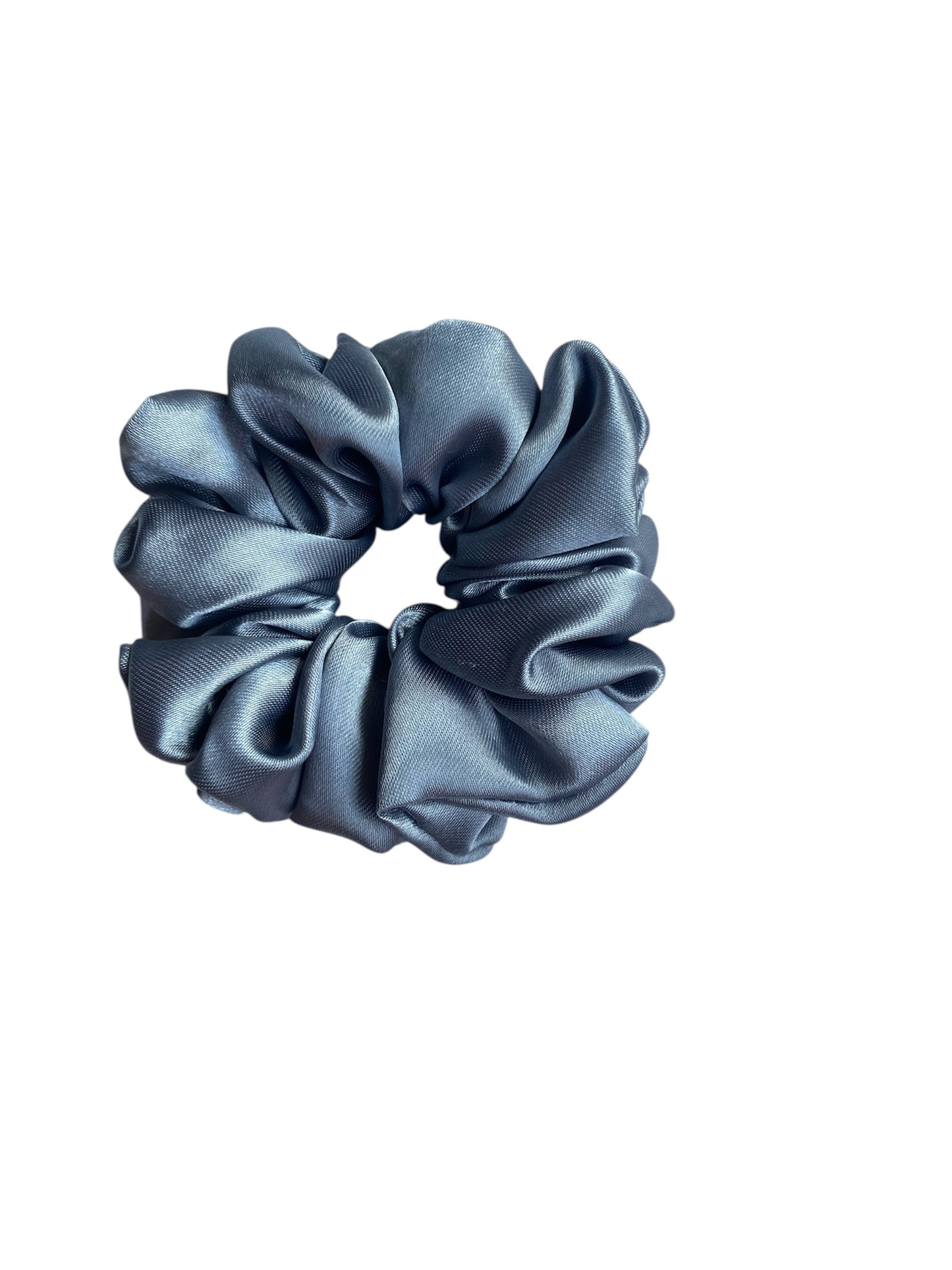 Satin scrunchies pink gray