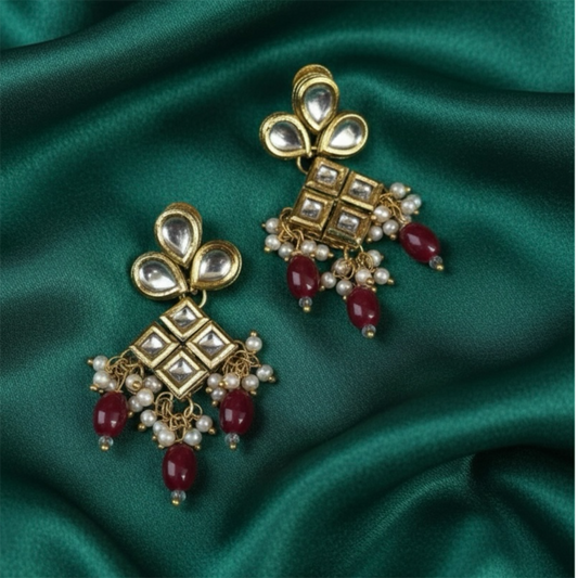 Kundan party wear earring