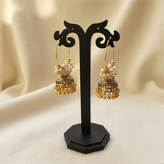 Antique golden punjabi style earring